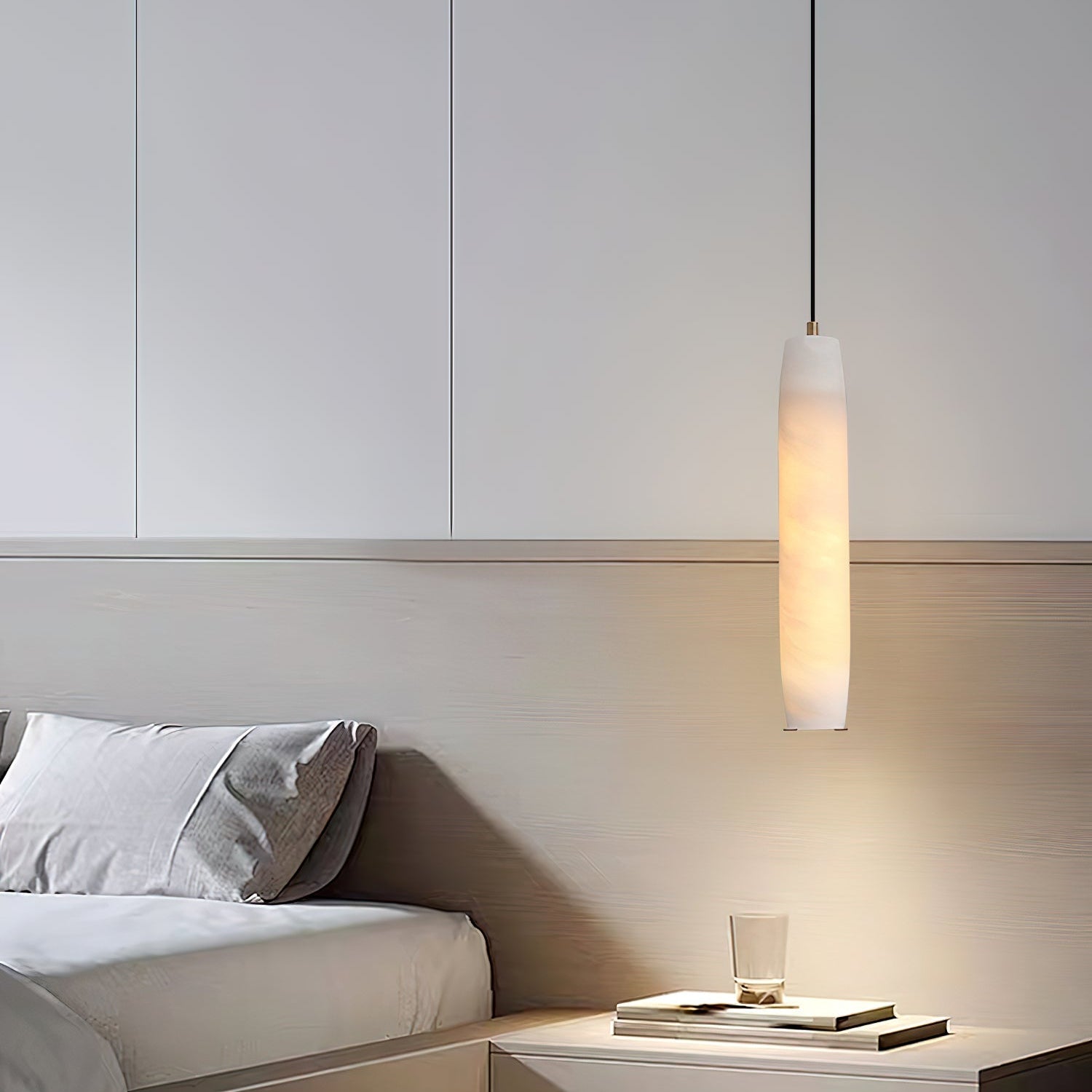 Alabaster Flute Pendant Light - Blushlighting