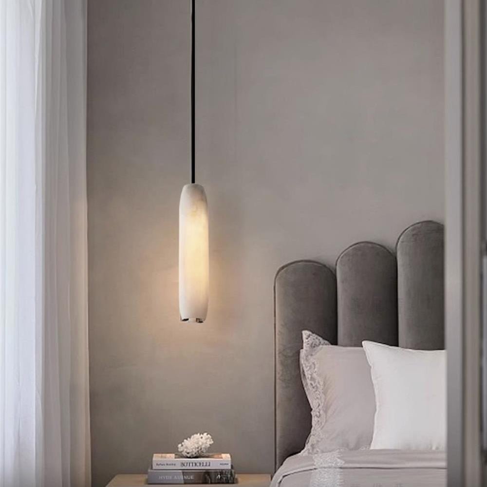 Alabaster Flute Pendant Light - Blushlighting