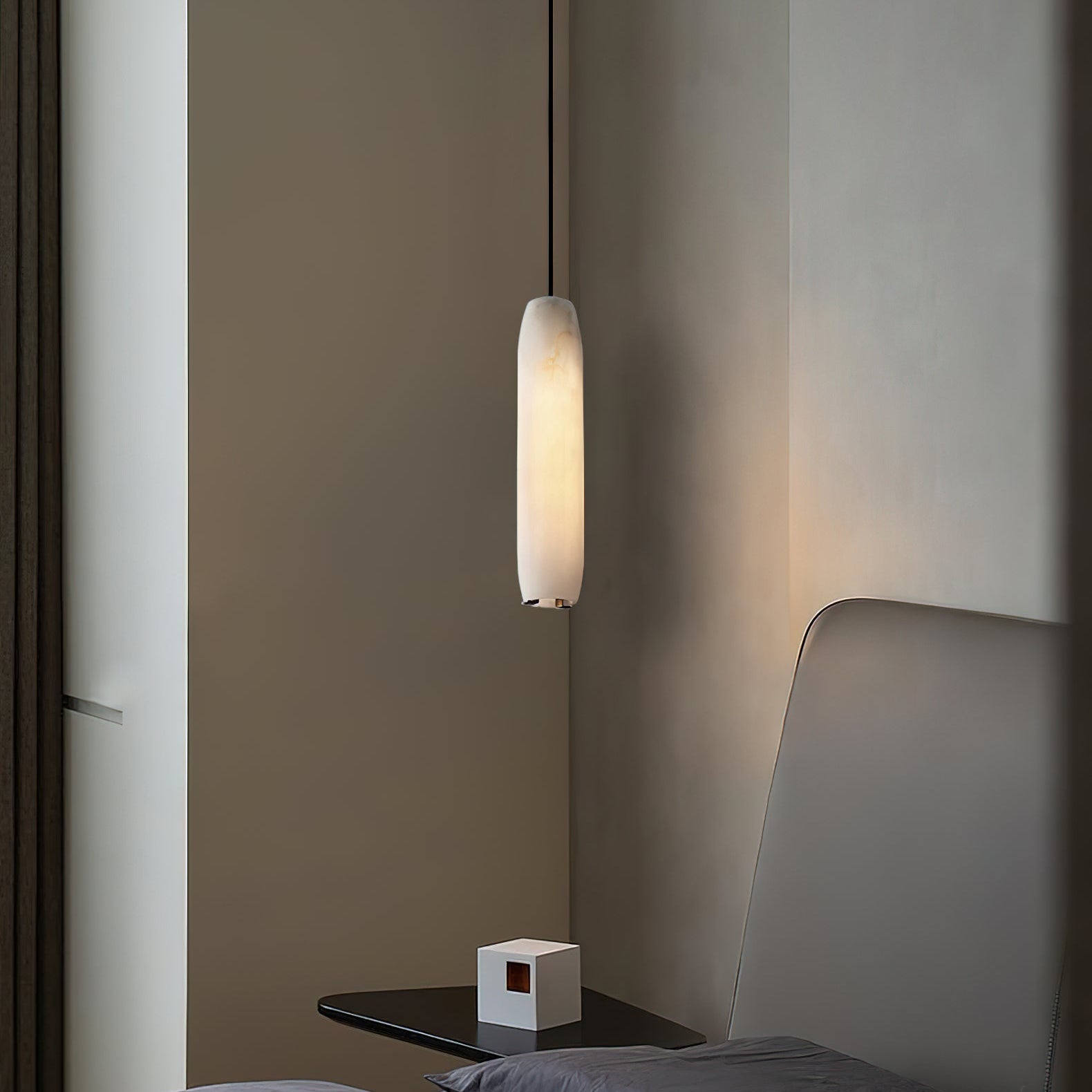 Alabaster Flute Pendant Light - Blushlighting