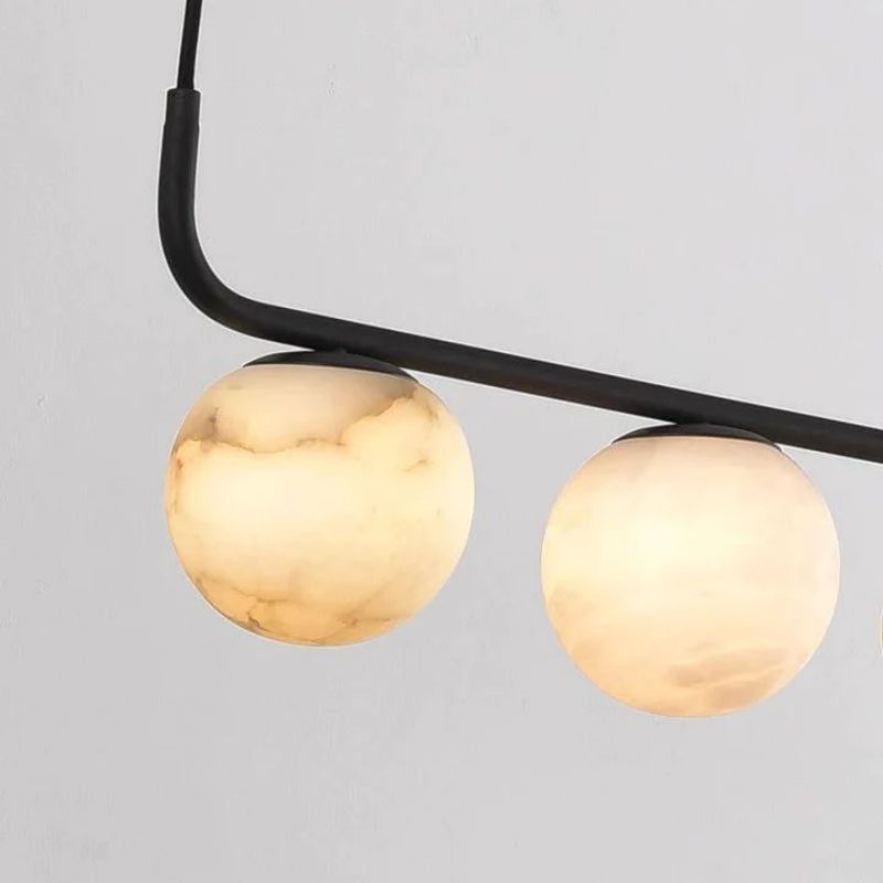 Alabaster Global Linear Chandelier L40"-Chandelier-Blushlighting