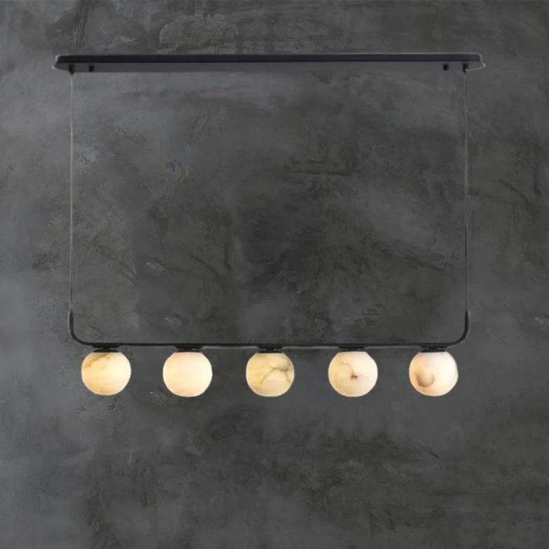 Alabaster Global Linear Chandelier L40"-Chandelier-Blushlighting