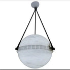 Modern Alabaster Globe Pendant Light-Blushlighting
