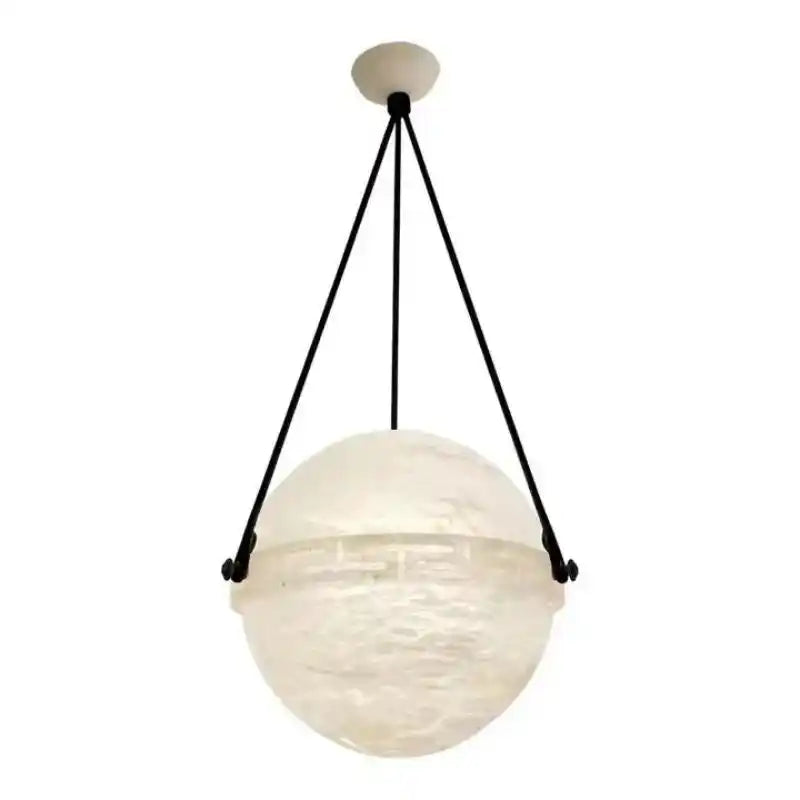 Modern Alabaster Globe Pendant Light-10"D-Blushlighting