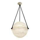 Modern Alabaster Globe Pendant Light-Blushlighting