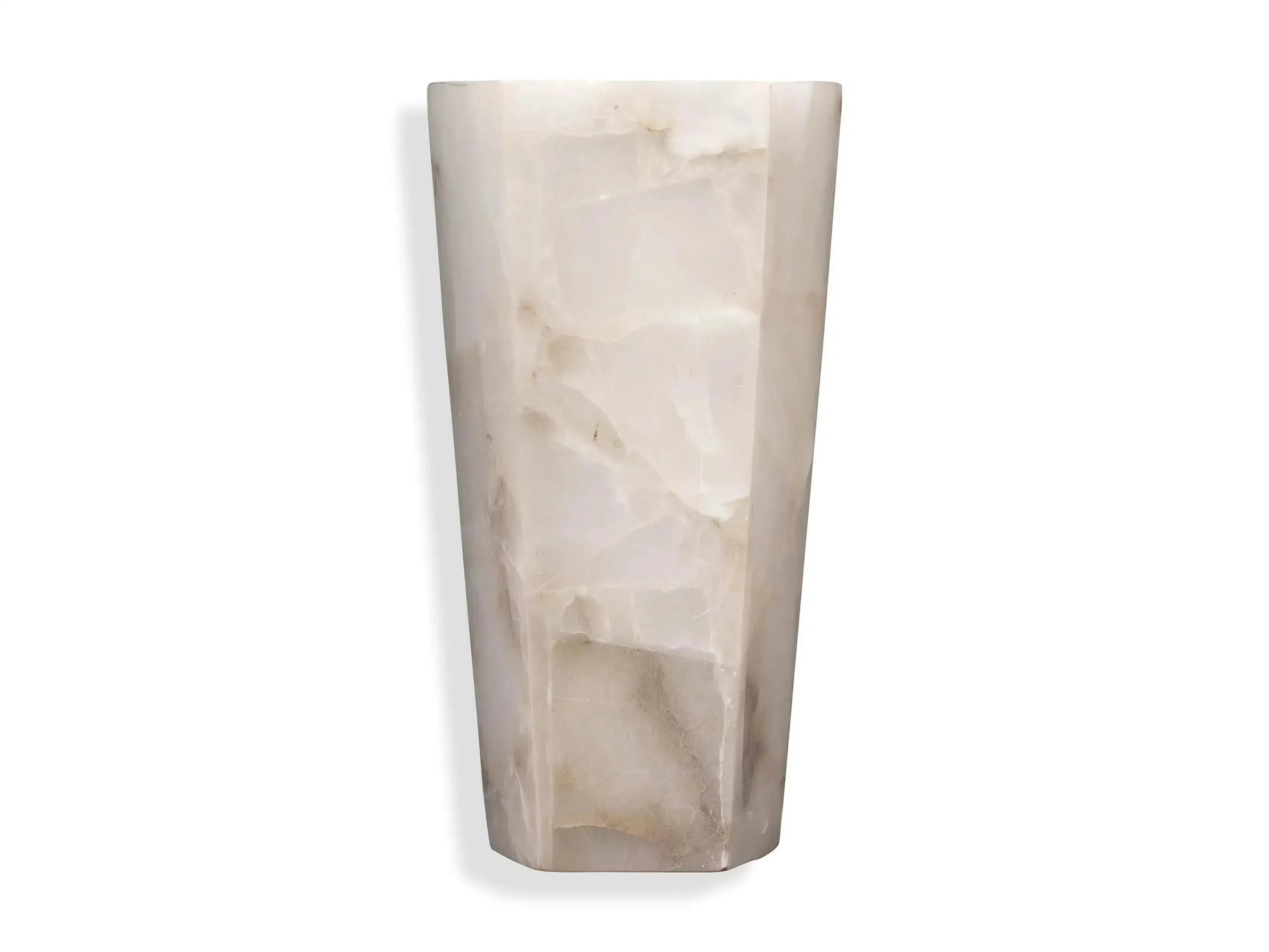 Alabaster Large Hexagonal Sconce-Lighting-Blushlighting