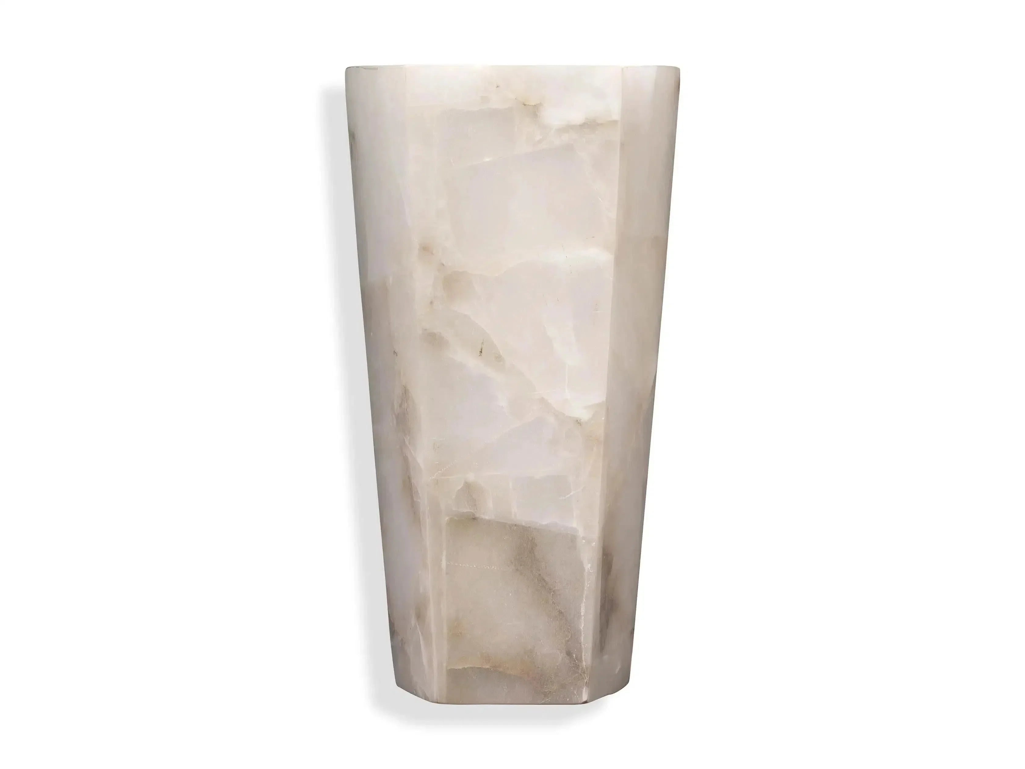 Alabaster Large Hexagonal Sconce-Lighting-Blushlighting