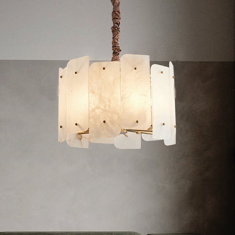 Alabaster Lorry Round Chandelier 20" 31" - D20"Blushlighting