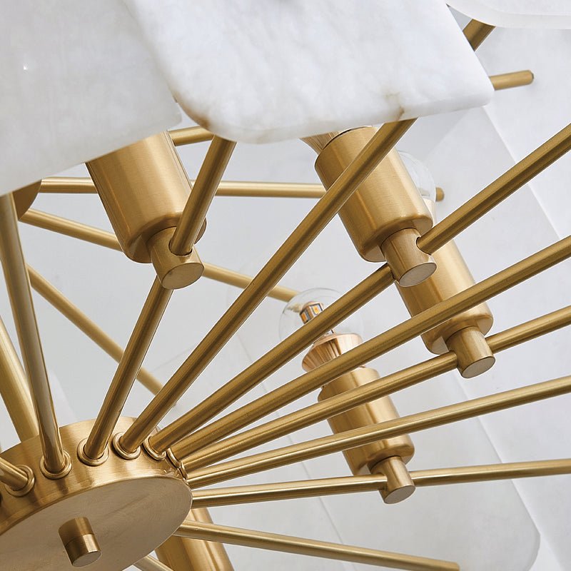 Alabaster Lorry Round Chandelier 20" 31" - D20"Blushlighting