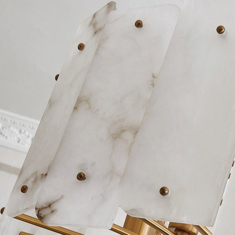 Alabaster Lorry Round Chandelier 20" 31" - D20"Blushlighting