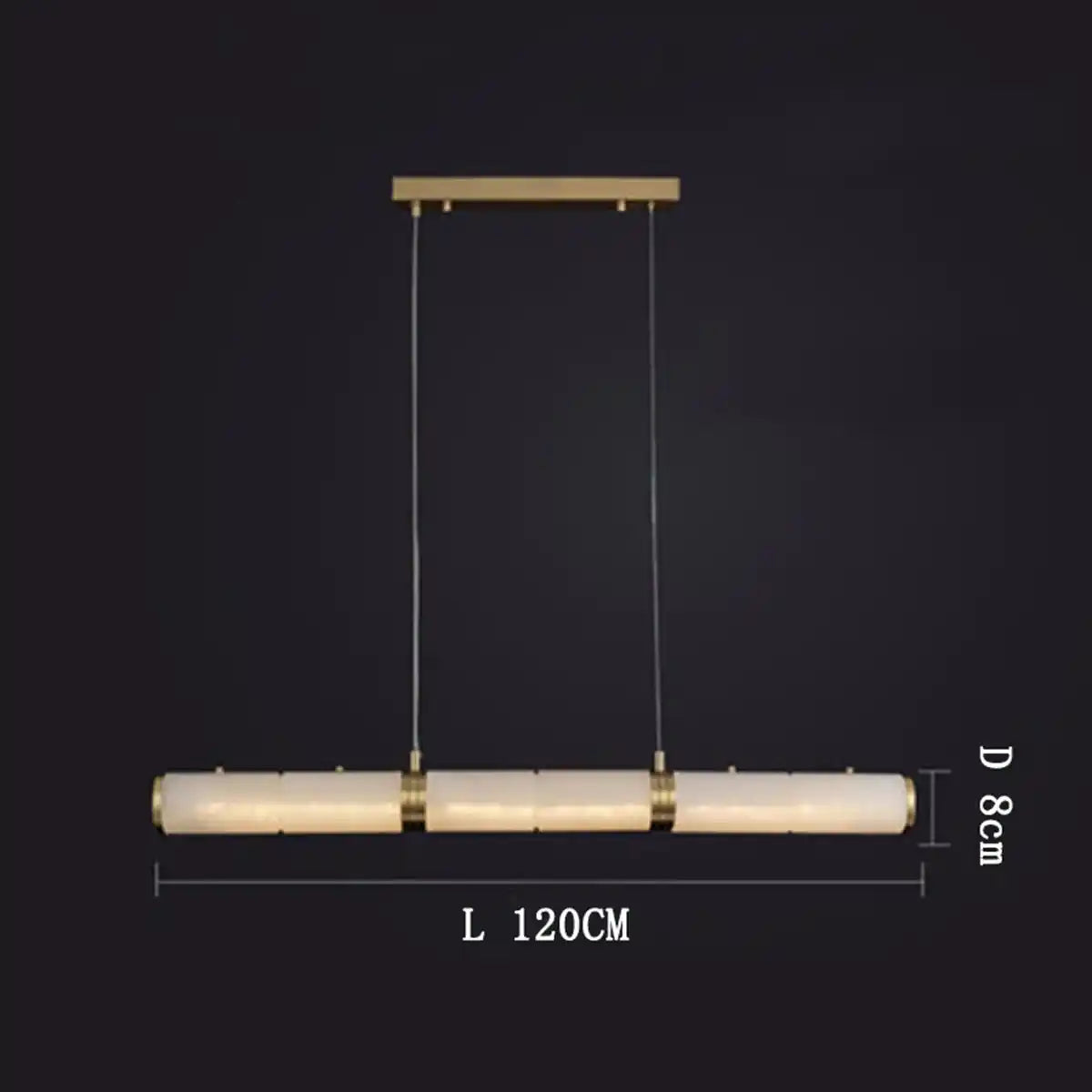 Alabaster Magnificence Art Linear Chandelier-Blushlighting