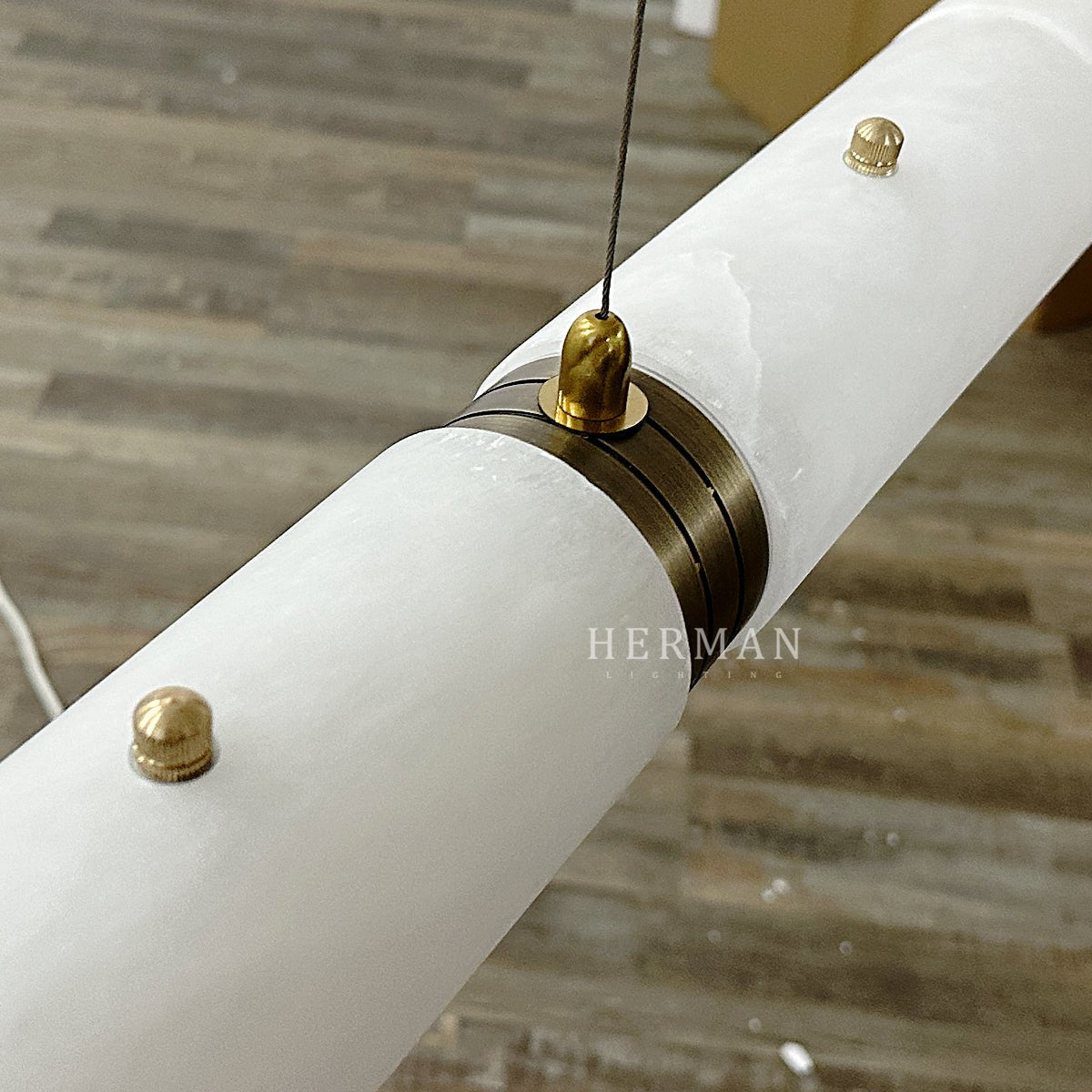 Alabaster Magnificence Art Linear Chandelier - Small: 39.37" LBlushlighting