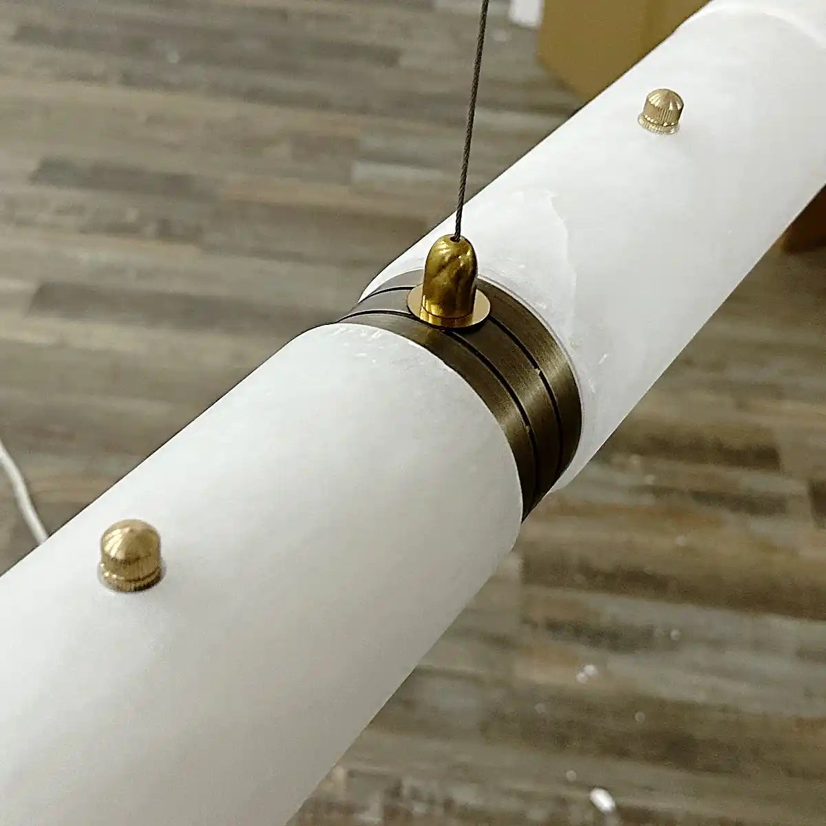 Alabaster Magnificence Art Linear Chandelier-Blushlighting