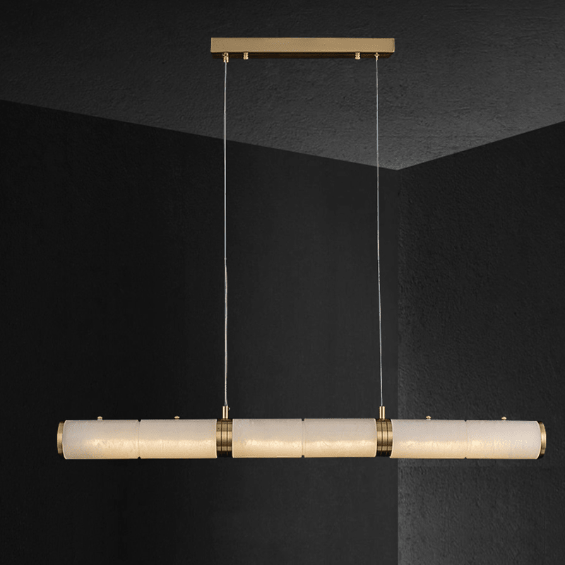 Alabaster Magnificence Art Linear Chandelier - Small: 39.37" LBlushlighting