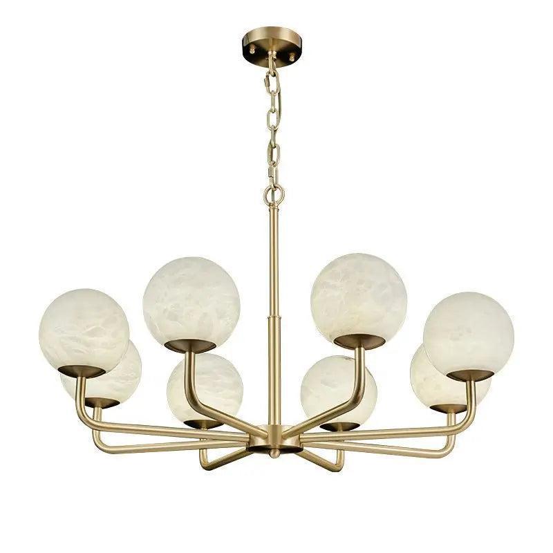 Alabaster Modern Global Dining Chandelier-Blushlighting