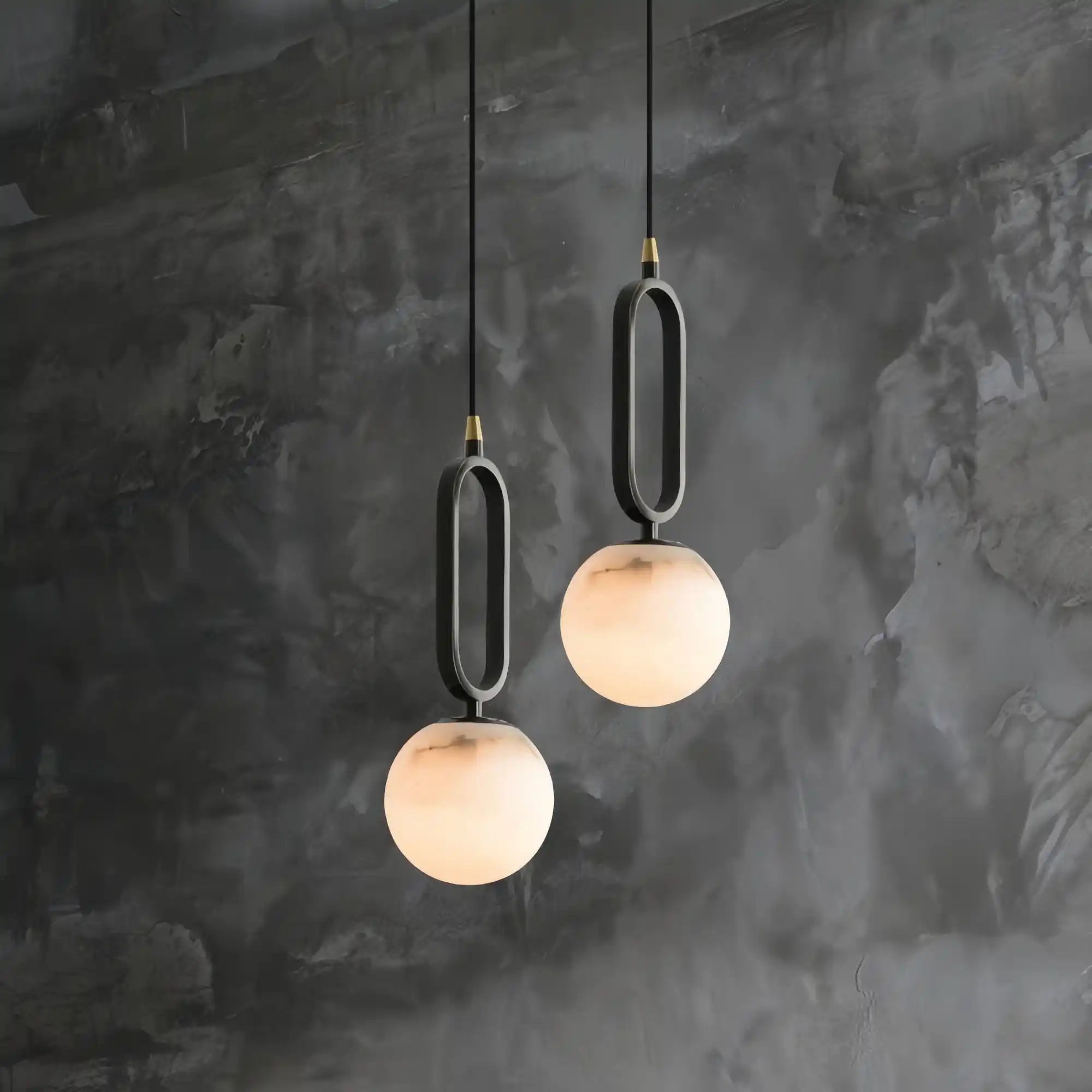 Alabaster Modern Pendant 6"-Pendant Light-Blushlighting
