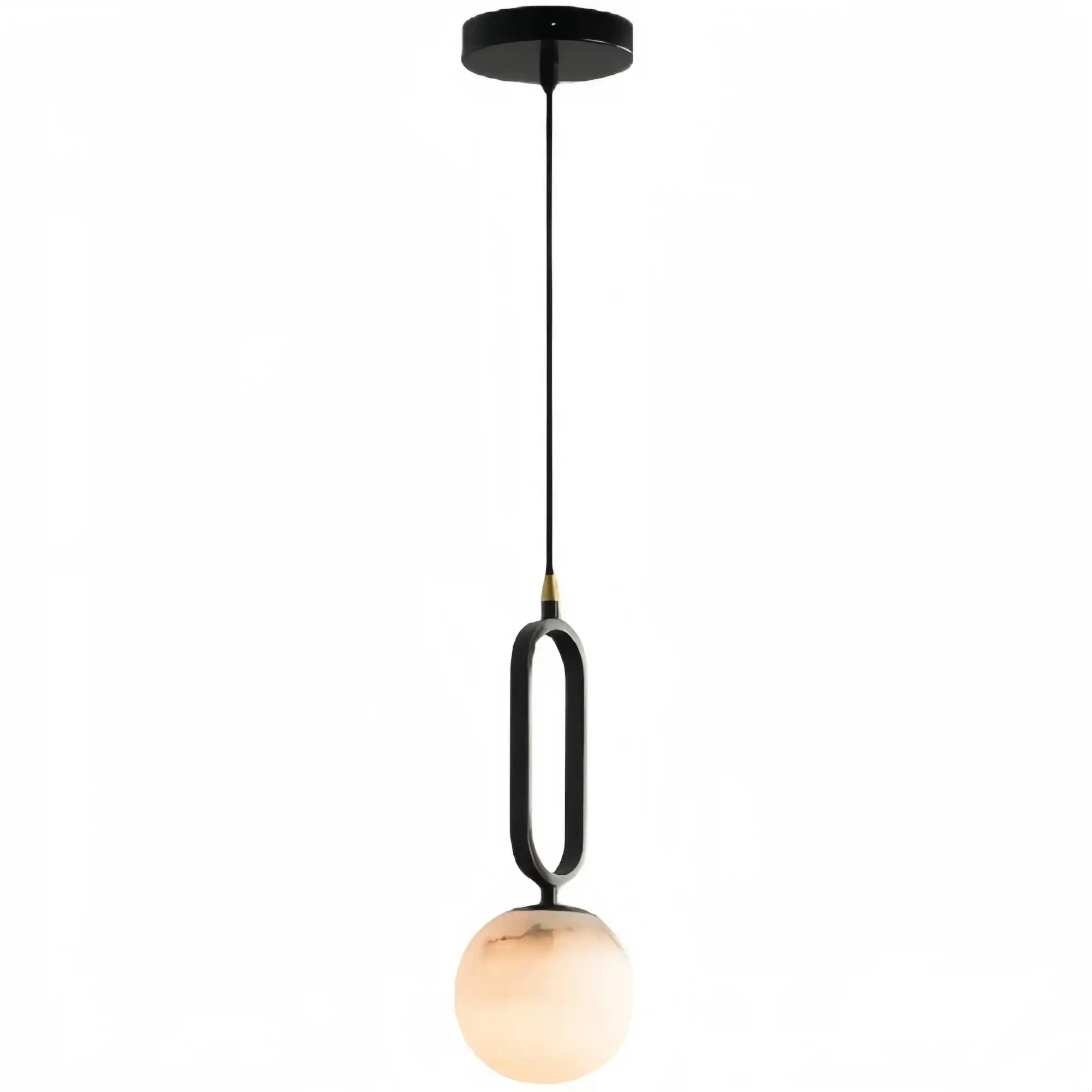 Alabaster Modern Pendant 6"-Pendant Light-Blushlighting