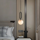 Alabaster Modern Pendant 6"-Pendant Light-Blushlighting
