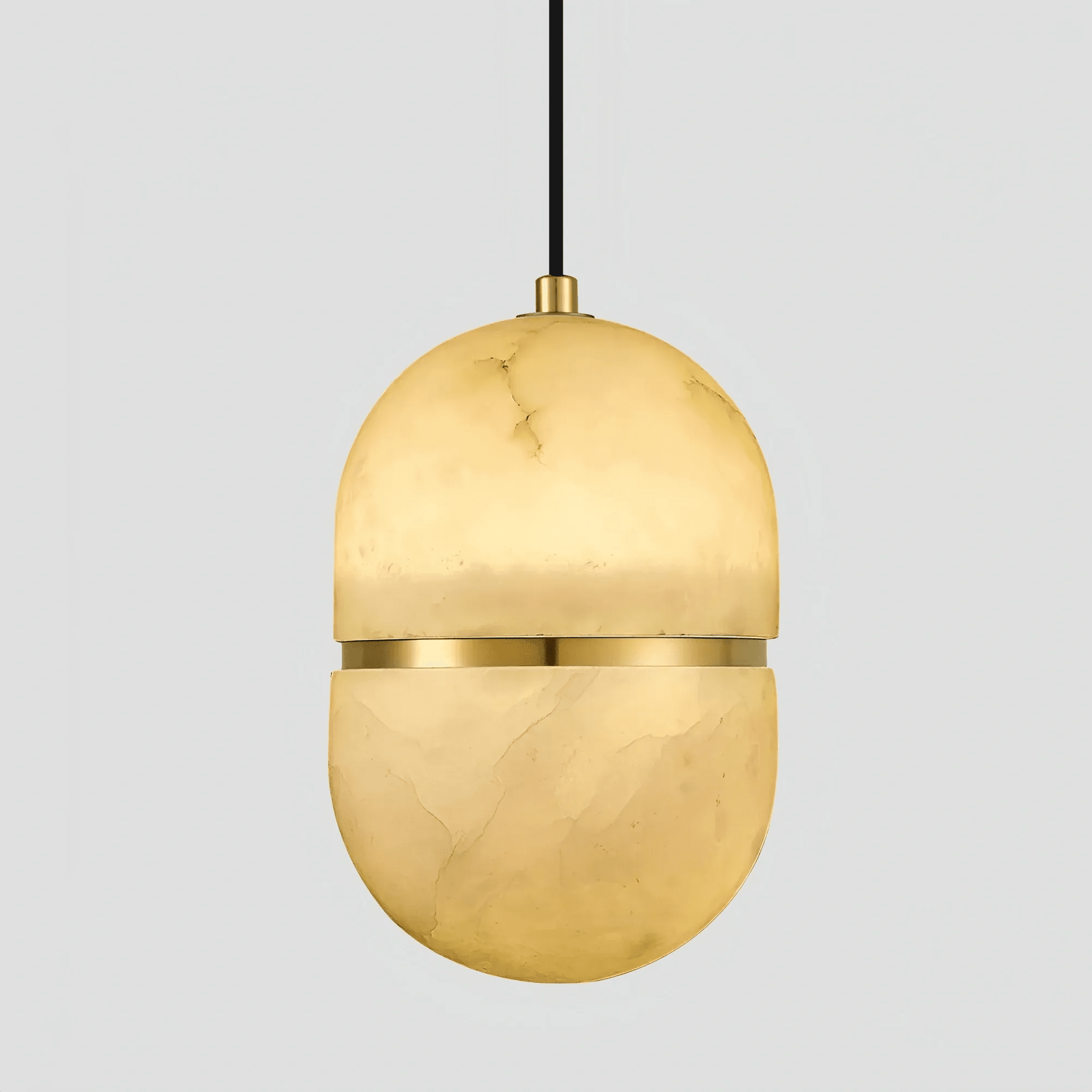 Alabaster Oval Pendant 5.9" D 7.1" D - 5.9" DBlushlighting