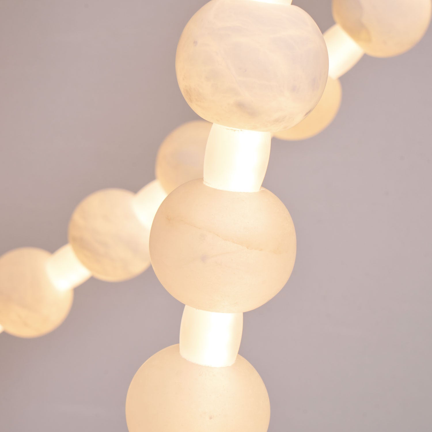 Alabaster Pearl Necklace Chandelier-Chandelier-Blushlighting-Blushlighting