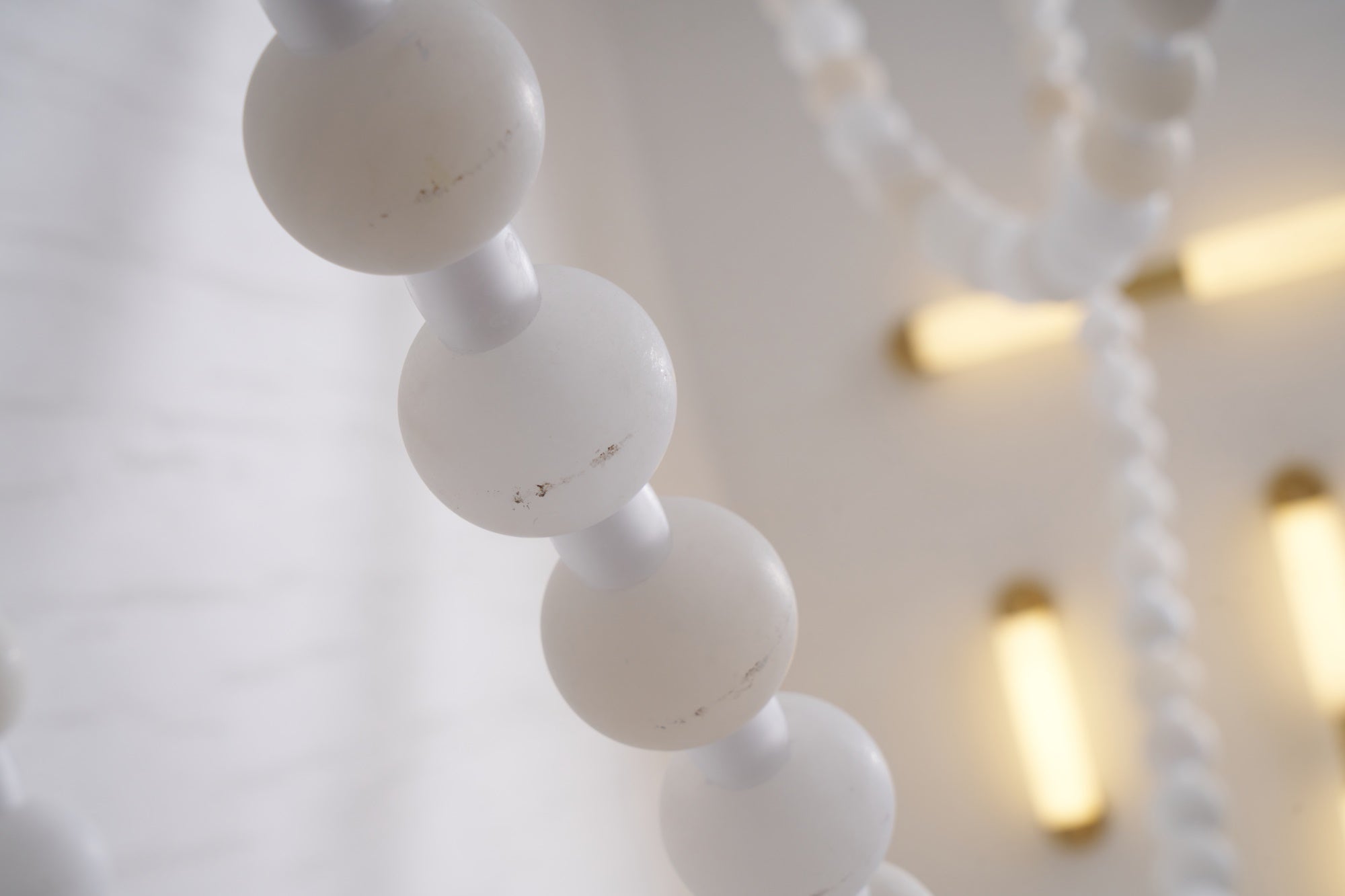 Alabaster Pearl Necklace Chandelier-Chandelier-Blushlighting-Blushlighting