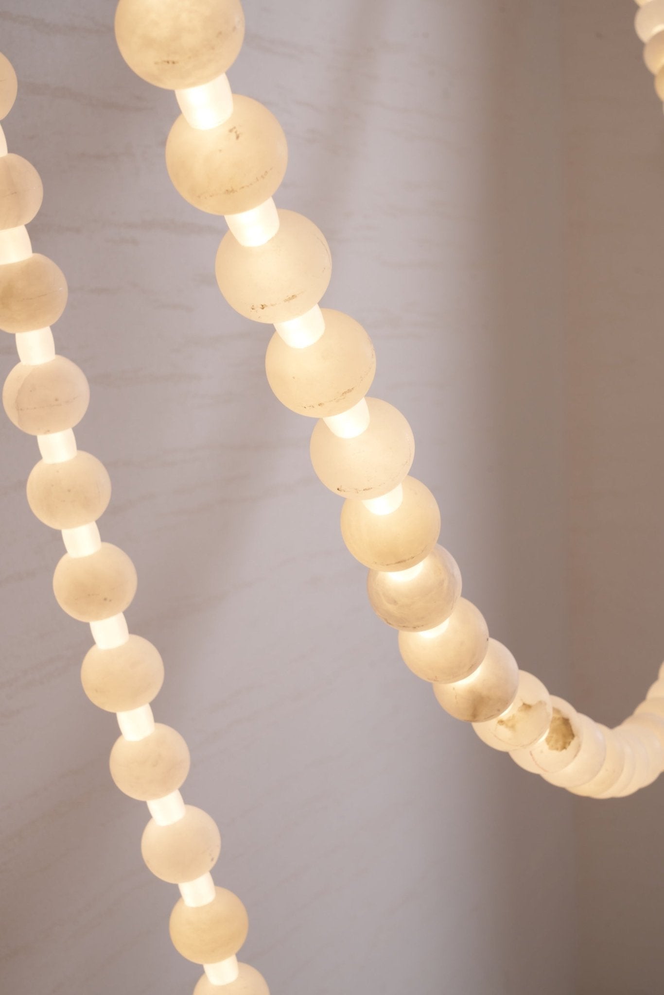 Alabaster Pearl Necklace Chandelier-Chandelier-Blushlighting-Blushlighting