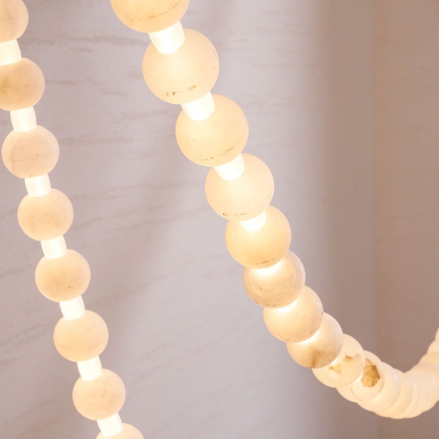 Alabaster Pearl Necklace Chandelier-Chandelier-Blushlighting-Blushlighting