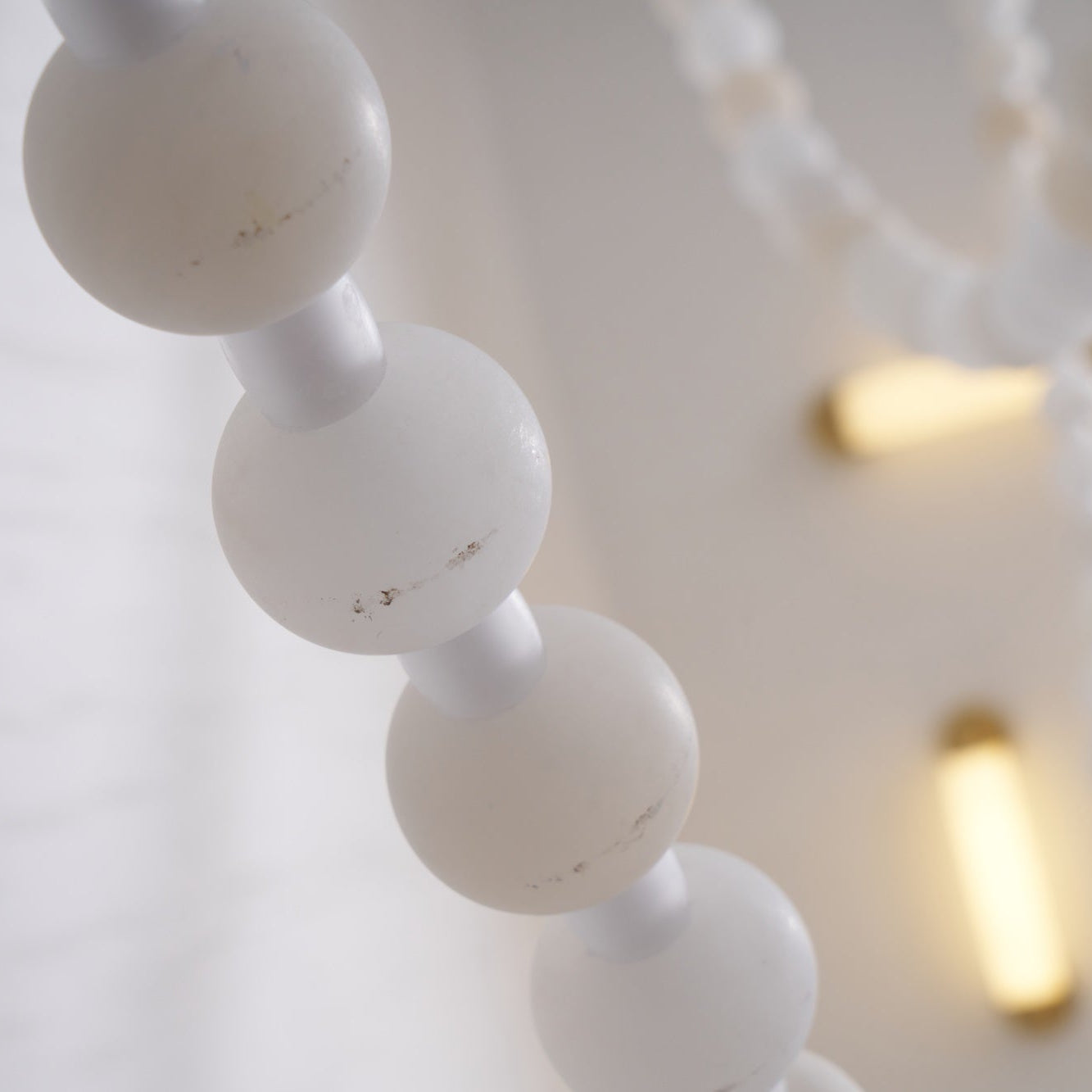 Alabaster Pearl Necklace Chandelier-Chandelier-Blushlighting-Blushlighting
