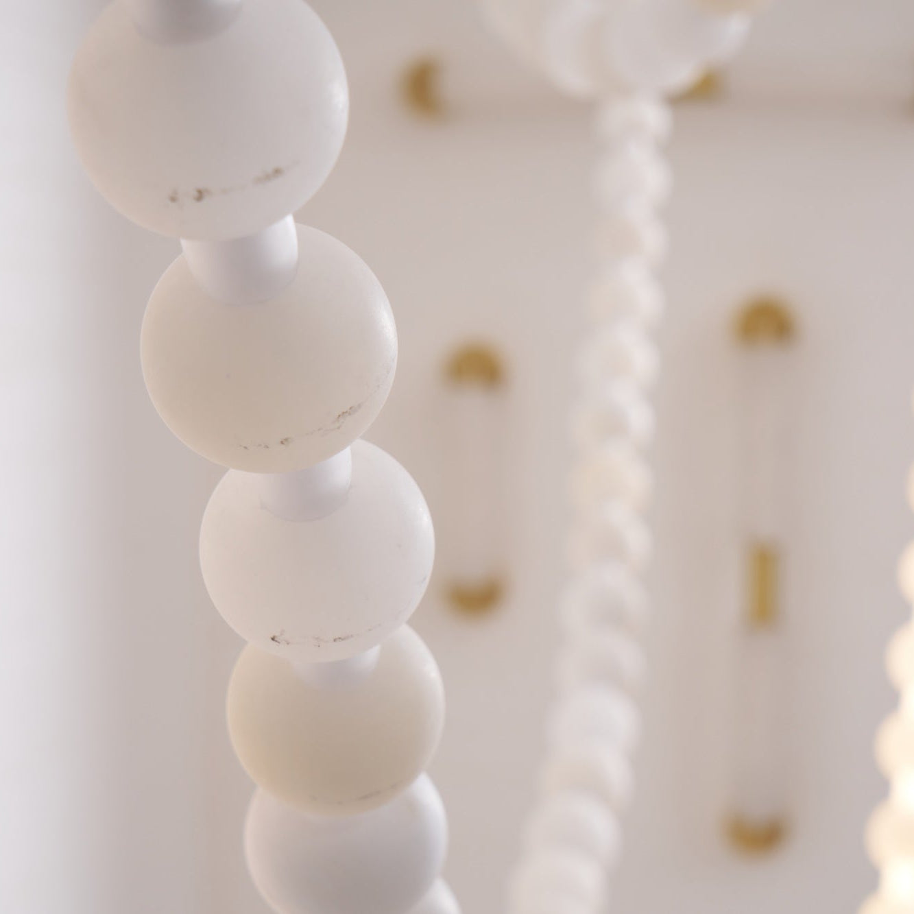 Alabaster Pearl Necklace Chandelier-Chandelier-Blushlighting-Blushlighting