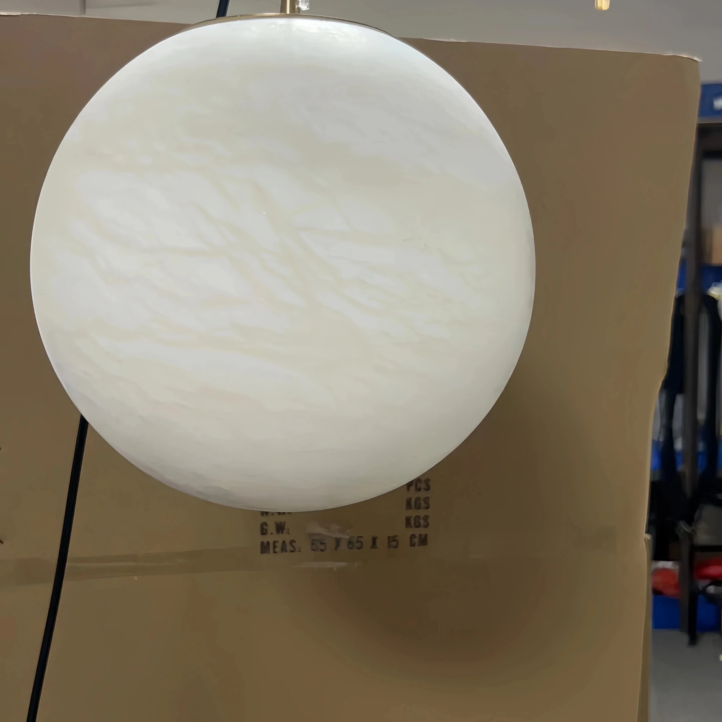Alabaster Spherical Pendant Light - Blushlighting