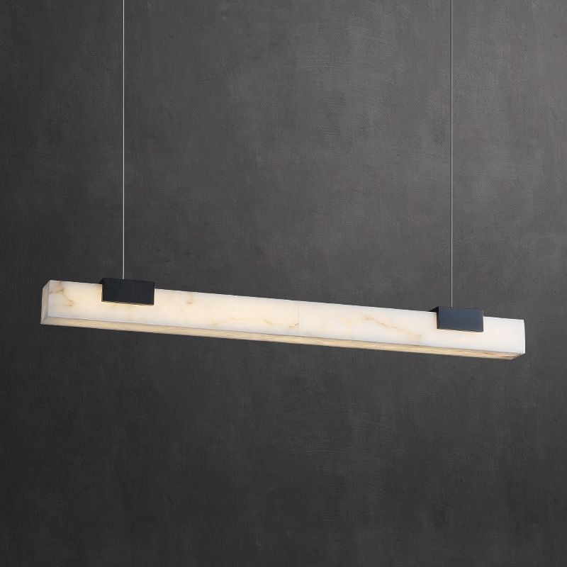 Alabaster Square Pillar Dining Chandelier-chandeliers for dining room,chandeliers for stairways,chandeliers for foyer,chandeliers for bedrooms,chandeliers for kitchen,chandeliers for living room-Blushlighting
