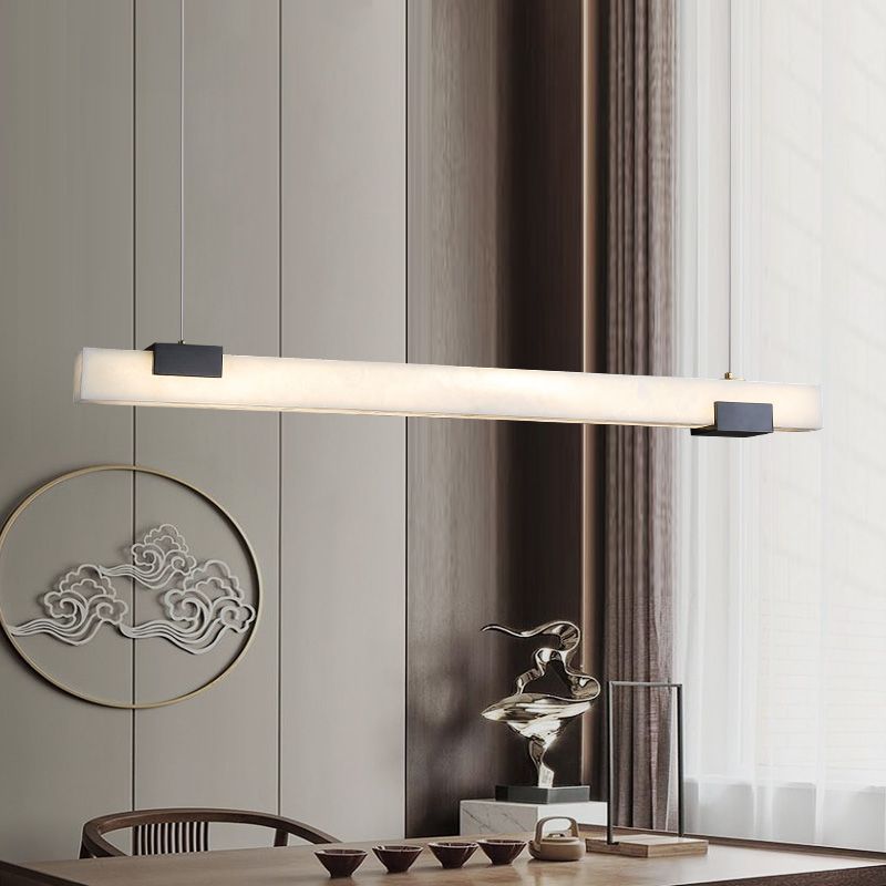 Alabaster Square Pillar Dining Chandelier-chandeliers for dining room,chandeliers for stairways,chandeliers for foyer,chandeliers for bedrooms,chandeliers for kitchen,chandeliers for living room-Blushlighting