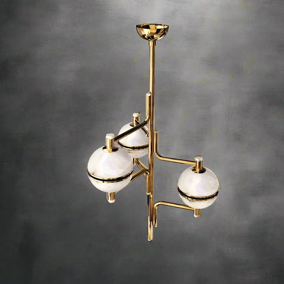 Alabaster Suspension Chandelier - Blushlighting