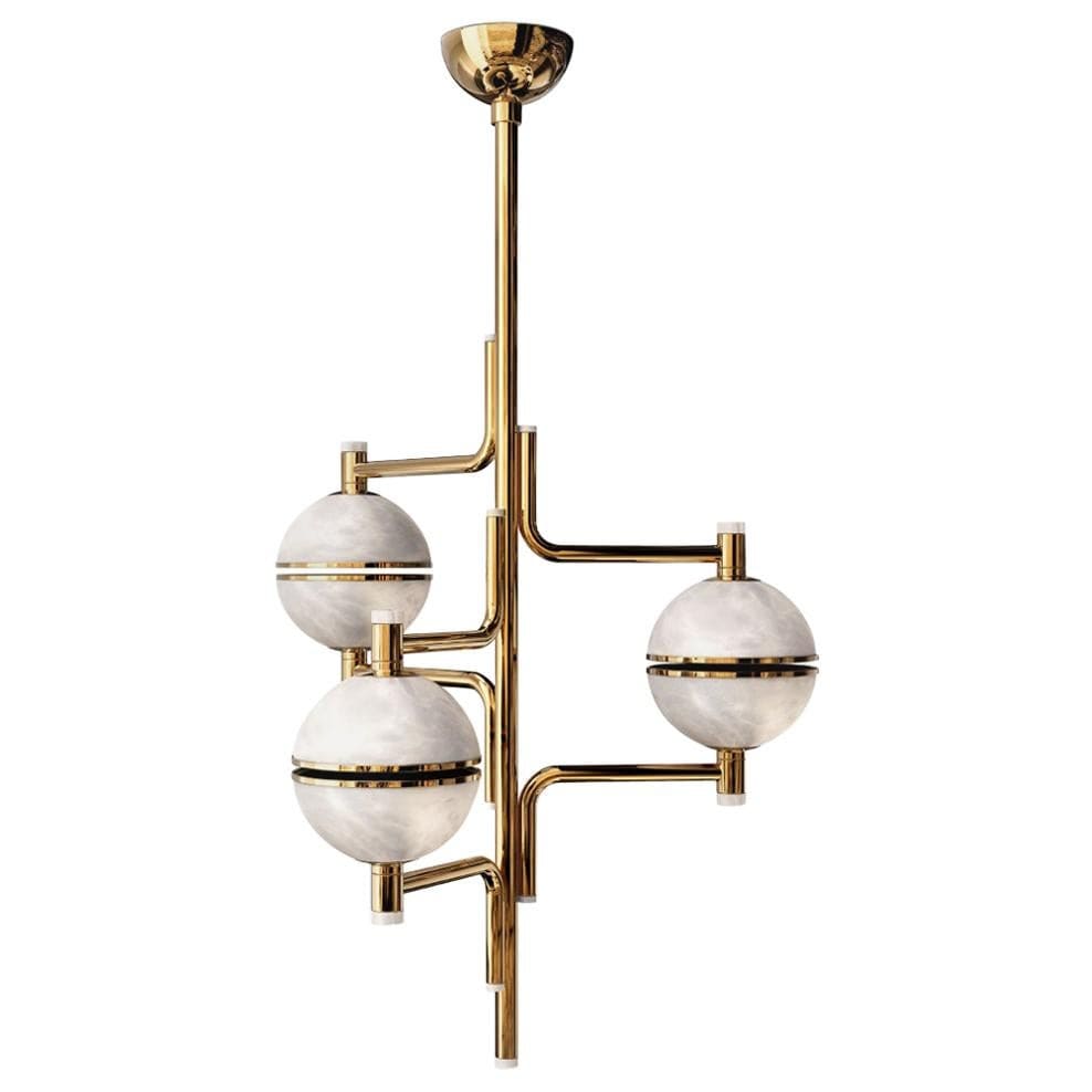 Alabaster Suspension Chandelier - Blushlighting