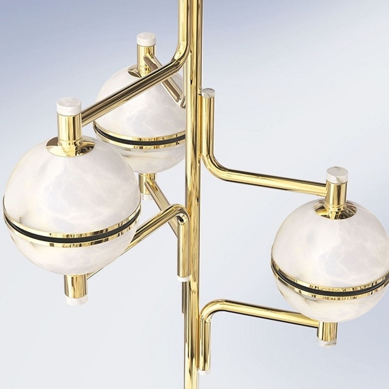Alabaster Suspension Chandelier - Blushlighting