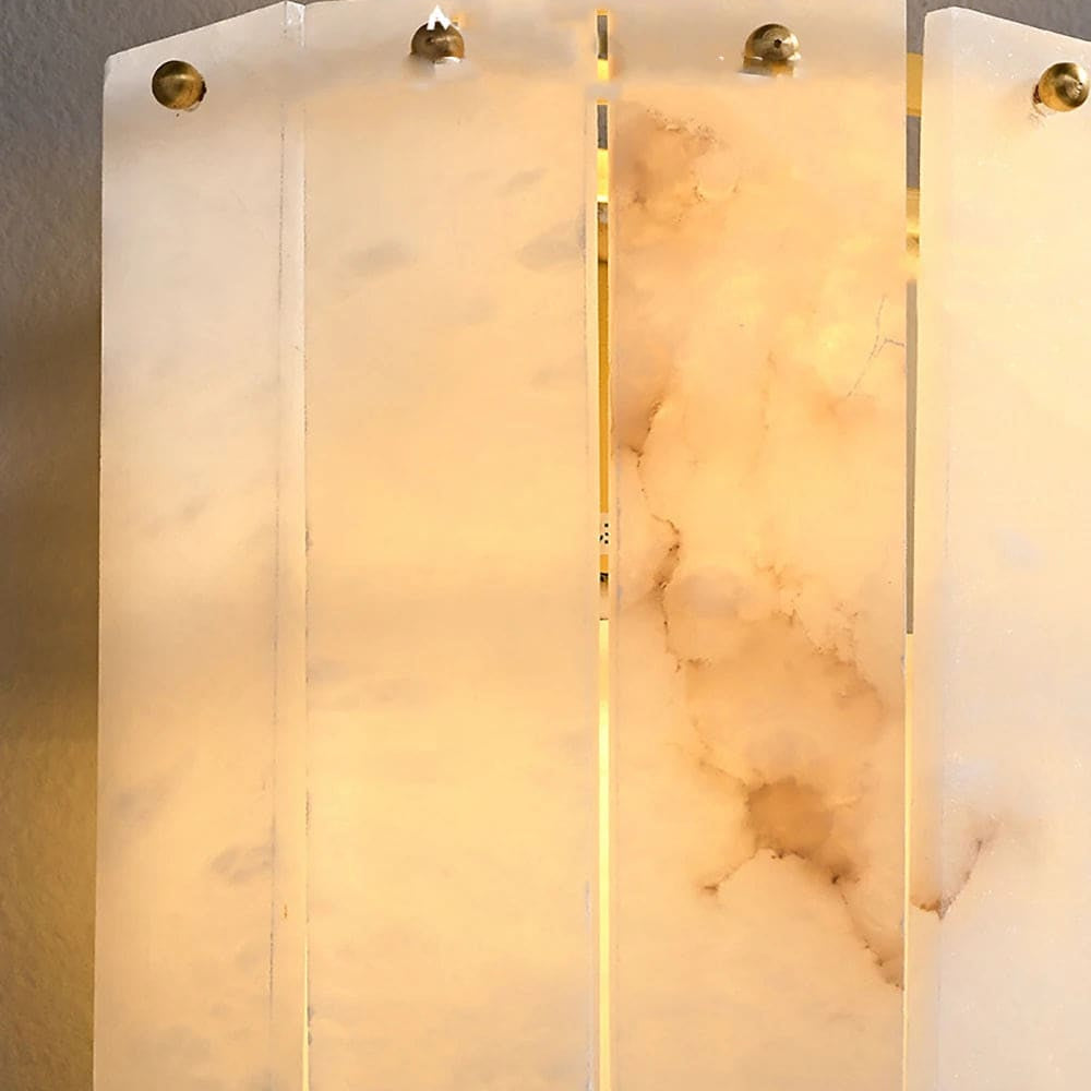 Alabaster Wall Lamp - Matte BlackBlushlighting