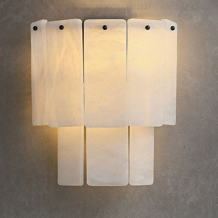 Alabaster Wall Lamp - Matte BlackBlushlighting