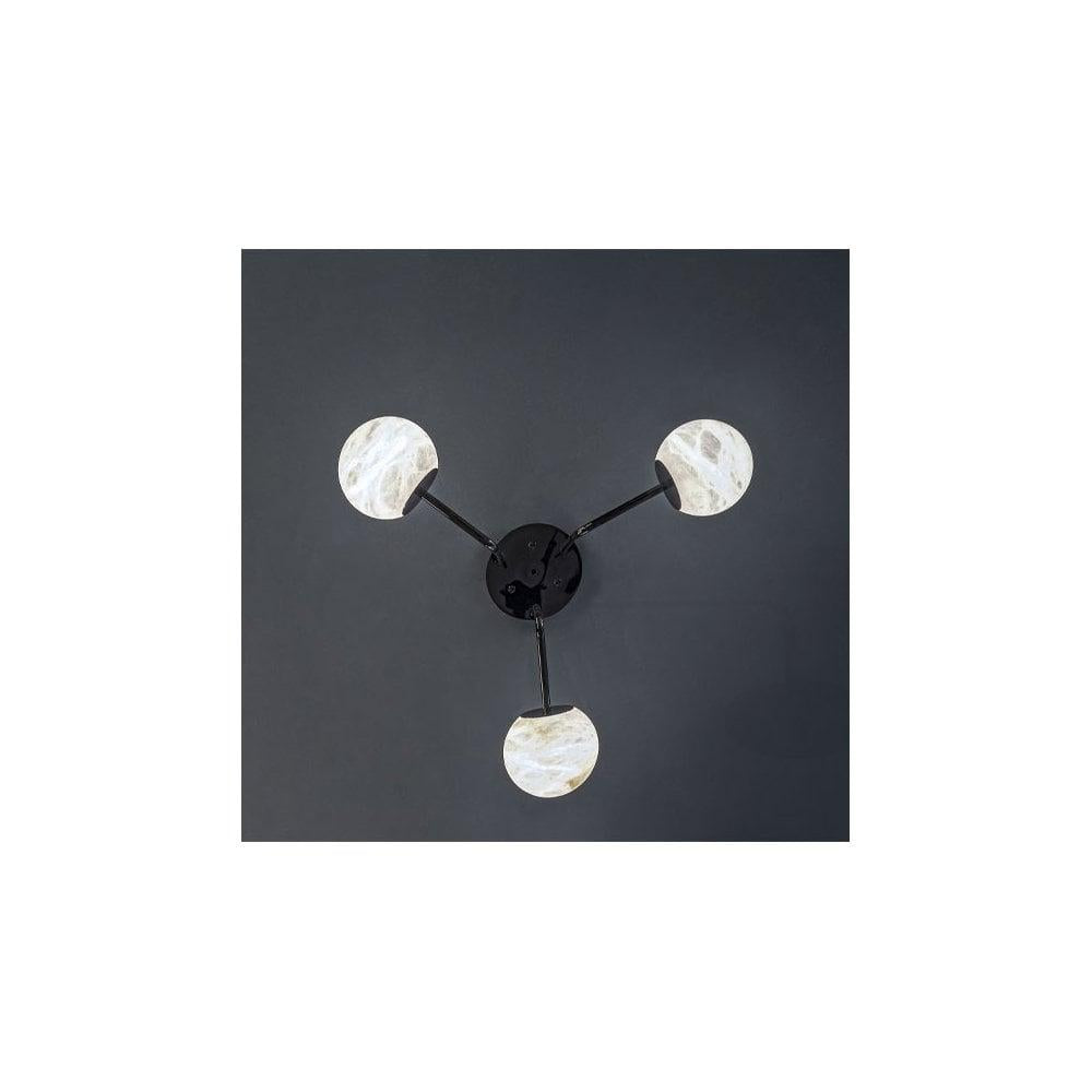 Alabastera Orb 3 Pendant - Satin GoldBlushlighting