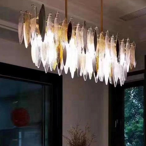 Alba 2-Tier Linear Chandelier - NickelAlba DarkBlushlighting