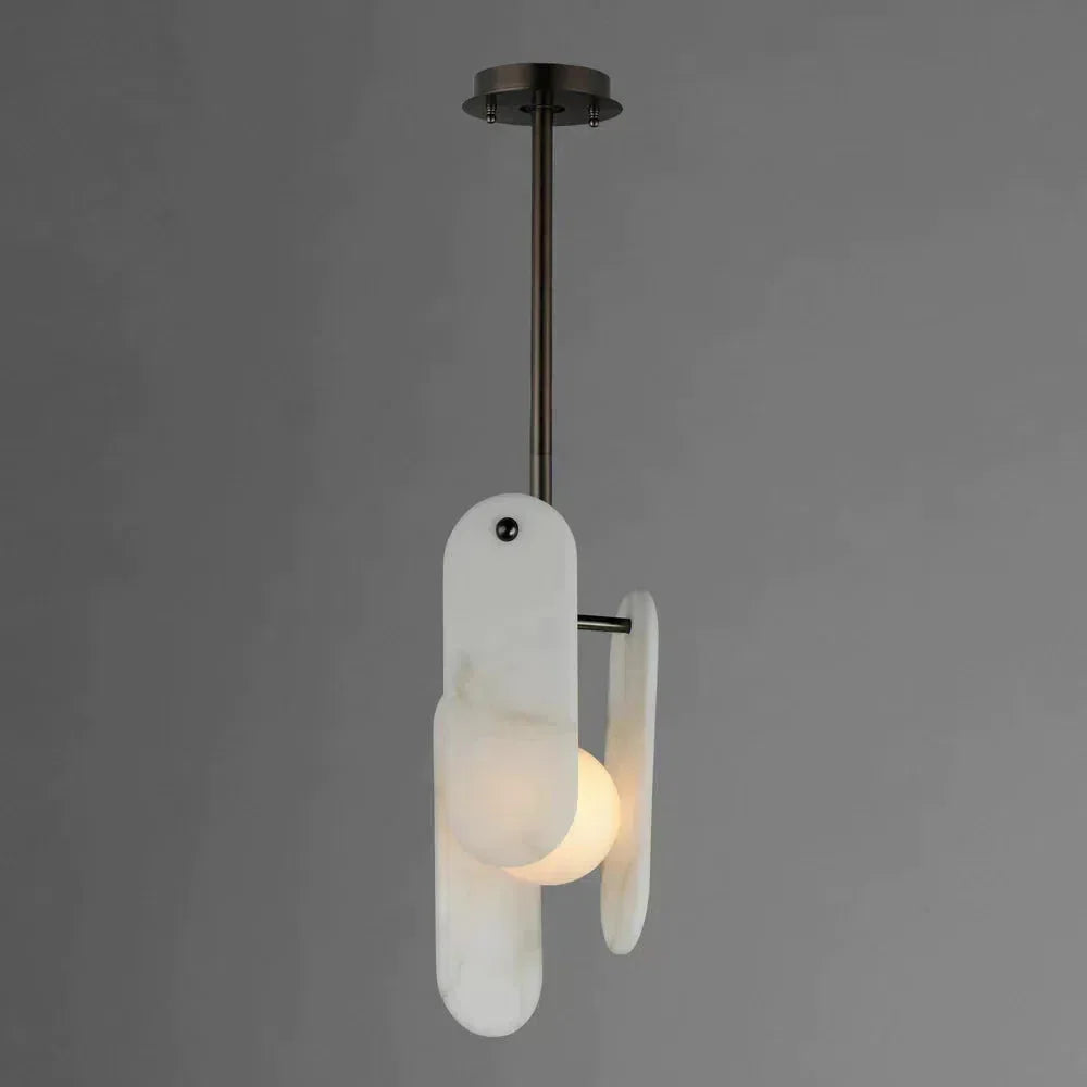 Alabaster Megalith Single Pendant
