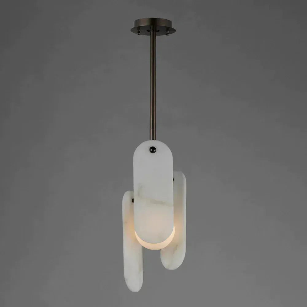 Alabaster Megalith Single Pendant
