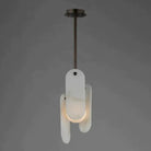 Alabaster Megalith Single Pendant-Pendant for living room,Pendant for kitchen,Pendant for bathrooms,Pendant for bedrooms,Pendant for foyer,Pendant for stairways,Pendant for dining room-Brushed Bronze-Blushlighting