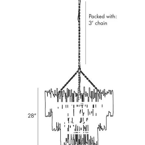 Althely 12 Lights 3 - Tier Chandelier 35" W - GoldBlushlighting
