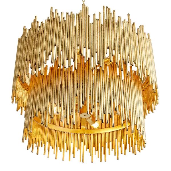 Althely 8 Lights 2 - Tier Chandelier - GoldBlushlighting