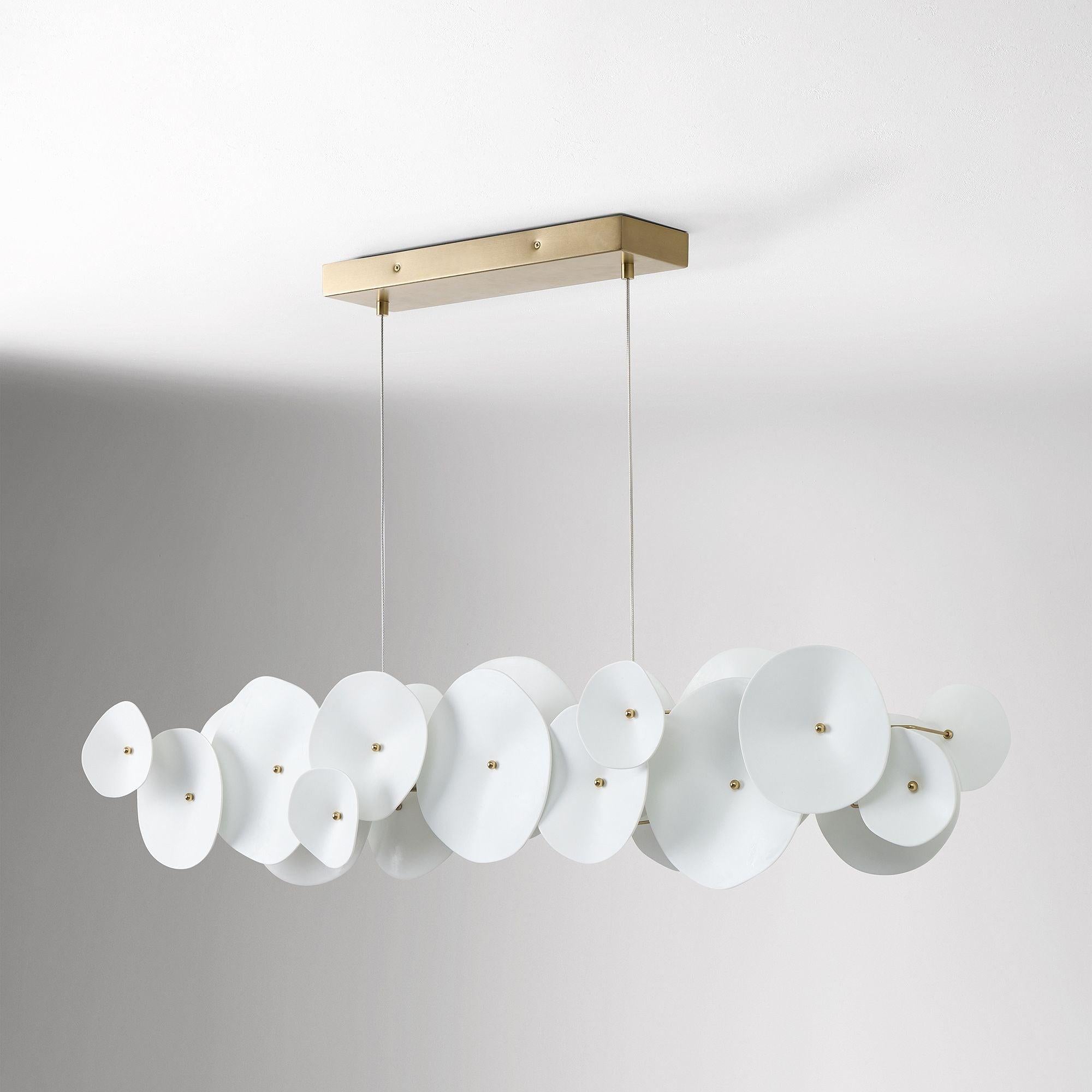 Amara Ceramic Linear Chandelier (50") - Blushlighting