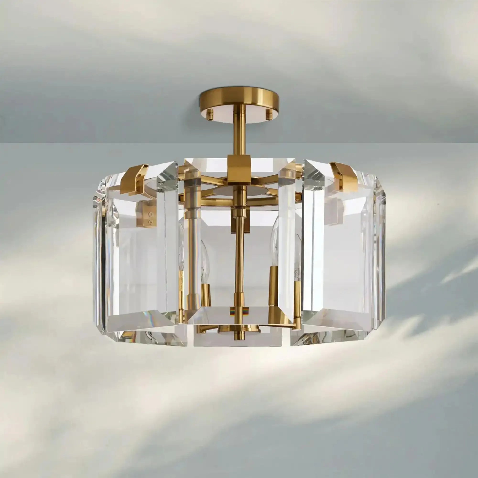 Amaya 4 - Light Flushmount - BrassBlushlighting