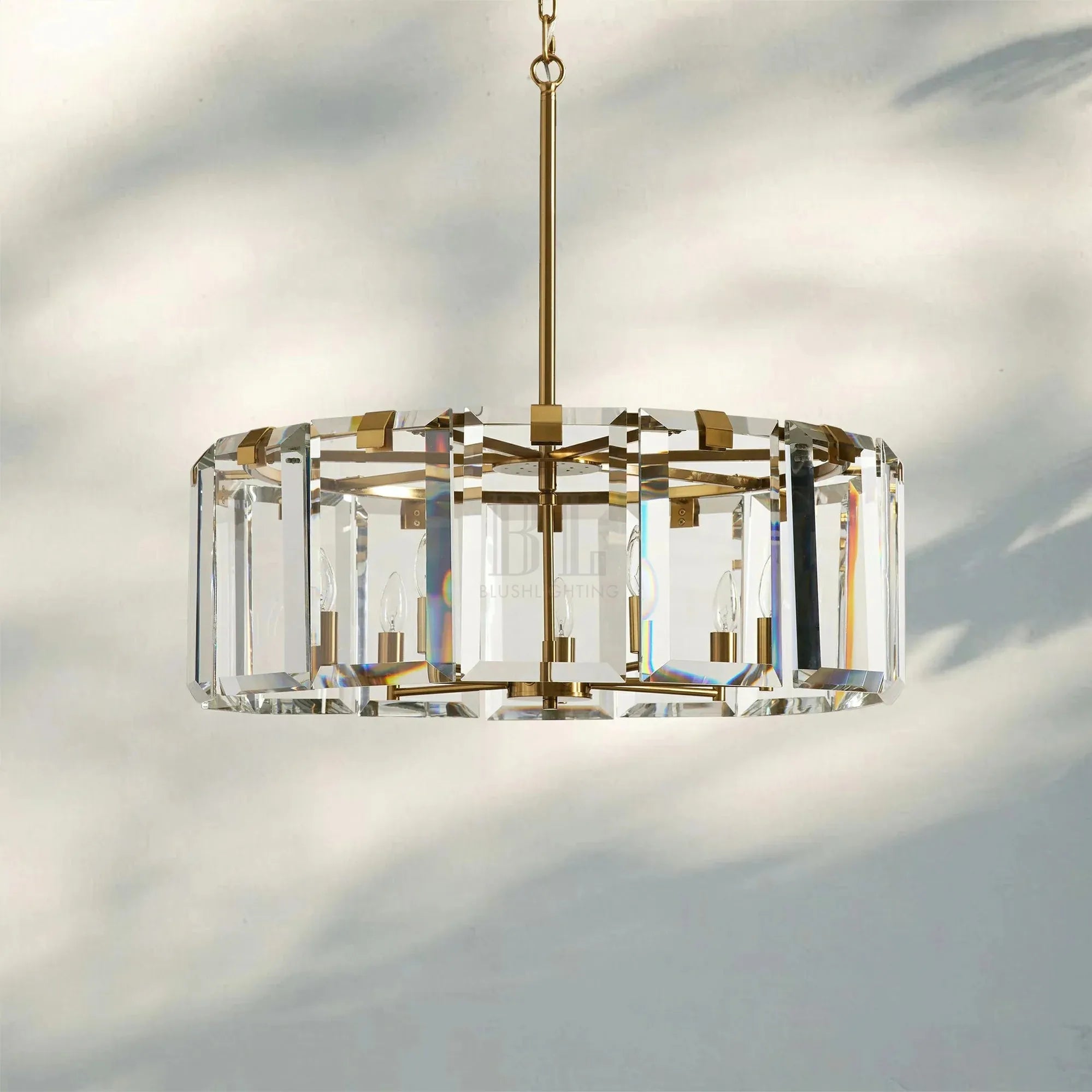 Amaye Round Chandelier 5/7-Light-7-Light 30''-Brass-