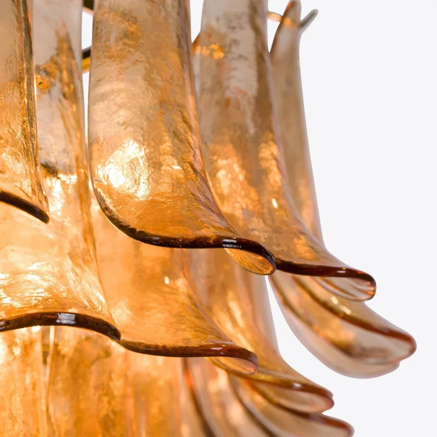 Amber Petalo Chandelier – 2 Sizes - Large 35.4"WBlushlighting