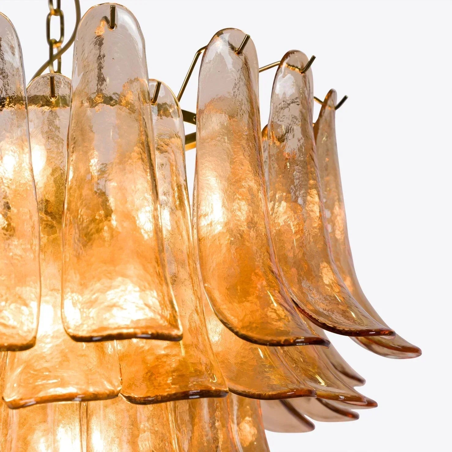 Amber Petalo Chandelier – 2 Sizes - Large 35.4"WBlushlighting