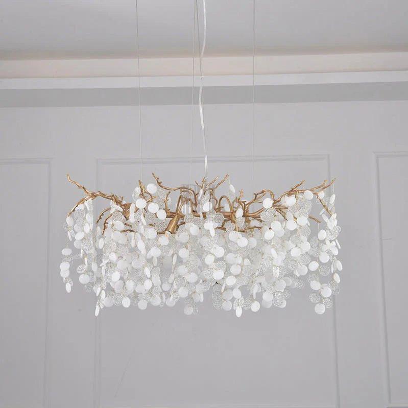 American Creative Modern Branch Linear Chandelier-Blushlighting-Blushlighting