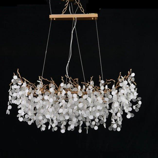 American Creative Modern Branch Linear Chandelier-Blushlighting-Blushlighting